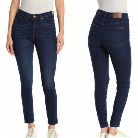 Madewell Dark Wash Straight Leg Jeans - Picture 14 of 14